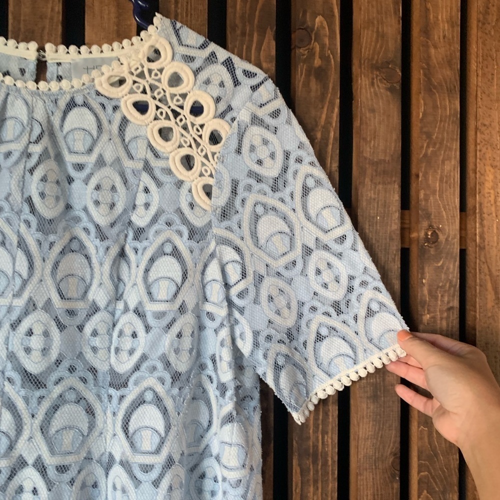 Anthropologie HD Lace Signa Pleasant Top. Sz 4 - Picture 9 of 10
